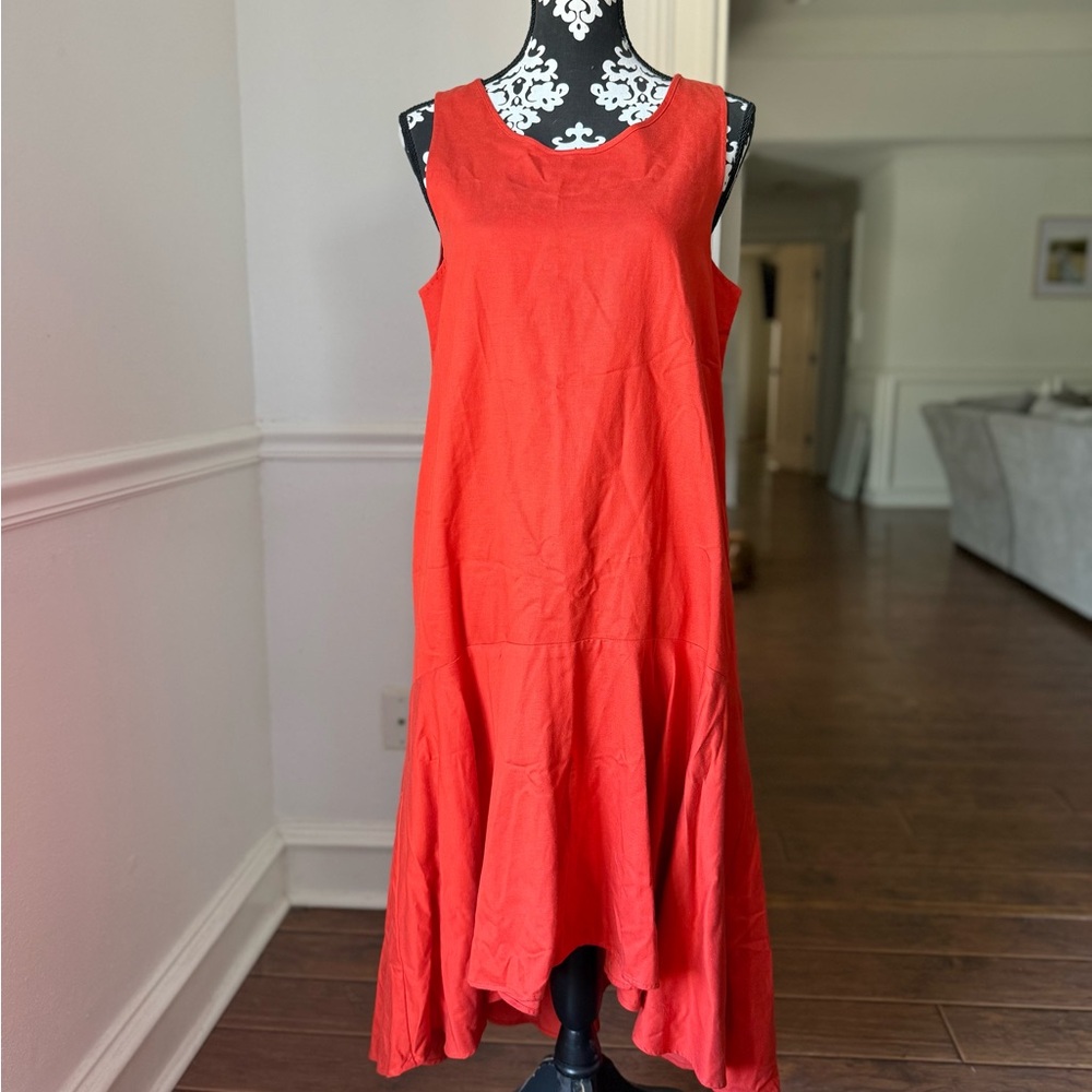 MAEVE - ANTHROPOLOGIE Scarlet High Low Dress